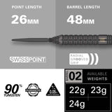 Target Bolide Void Darts - Steel Tip - 90% Tungsten - 02