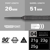 Target Bolide Void Darts - Steel Tip - 90% Tungsten - 04