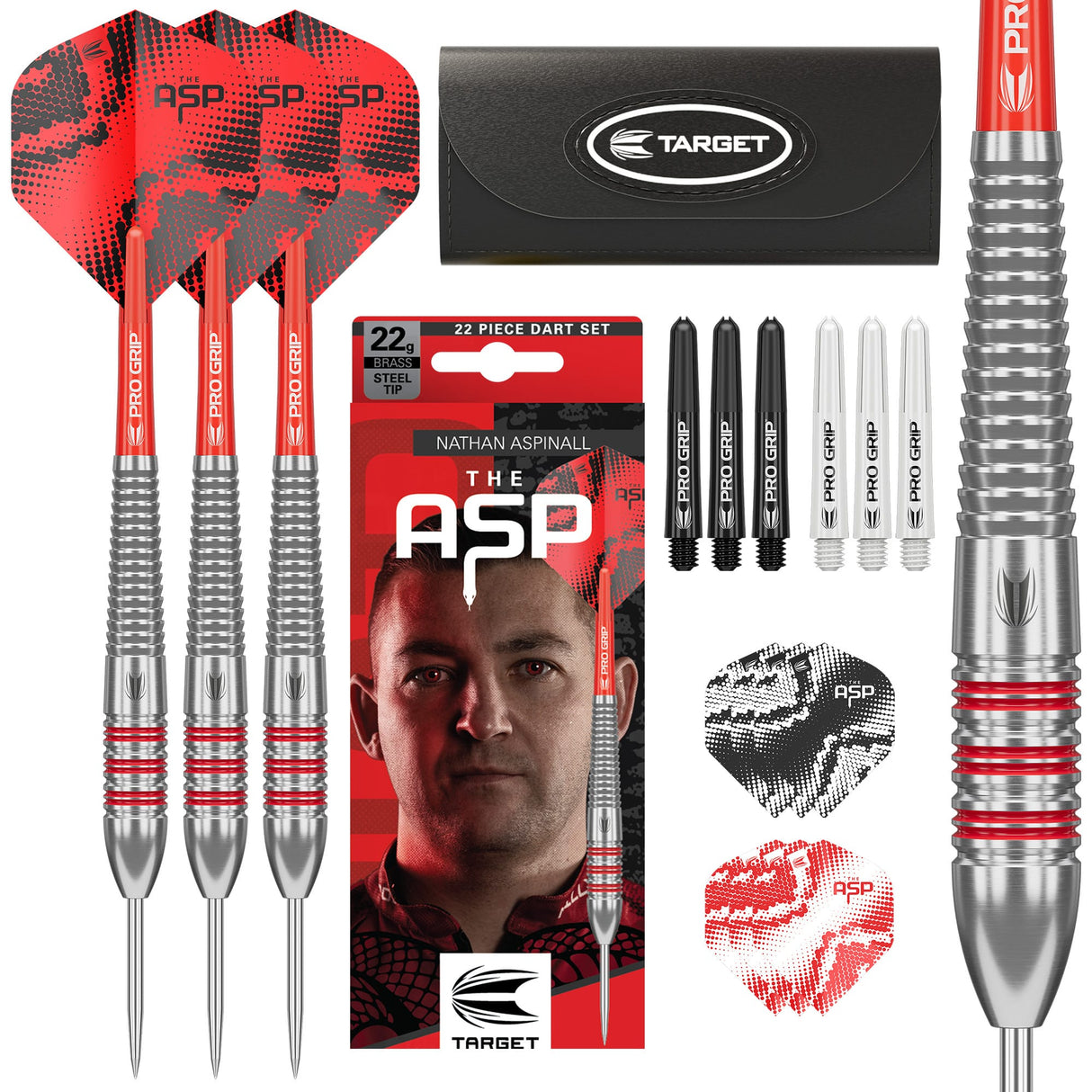 Target Nathan Aspinall Darts - Steel Tip - Brass 22g
