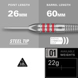 Target Nathan Aspinall Darts - Steel Tip - Brass 22g