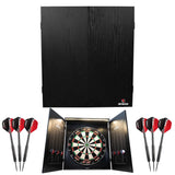Ruthless Home Darts Centre - Cabinet with USB Light - Black