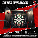 Ruthless Home Darts Centre - Cabinet with USB Light - Gorilla