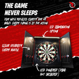 Ruthless Home Darts Centre - Cabinet with USB Light - Cobra