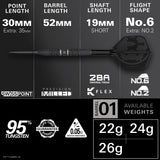 Target Star Wars Darts - Steel Tip - 95% Tungsten - Darth Vader
