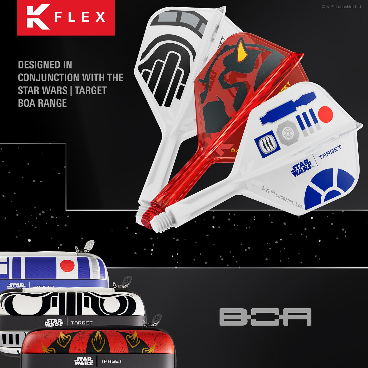Target K-Flex Dart Flights - Darth Maul