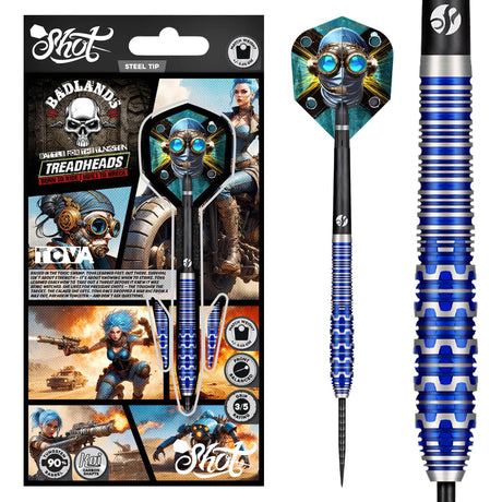 Shot Badlands Darts - Steel Tip - 90% Tungsten - Tova