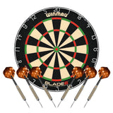 Winmau Blade 6 Dartboard with 2 Darts Sets - Professional - with Rota Lock System