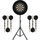 Mission Samurai 4 Dartboard & Stand Set - Dart Board, Surround, Stand and Darts Samurai 4 White