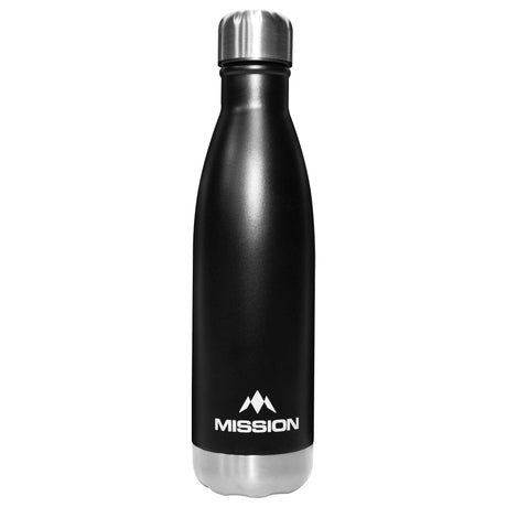 Mission Water Bottle - Stainless Steel - 500ml - Black