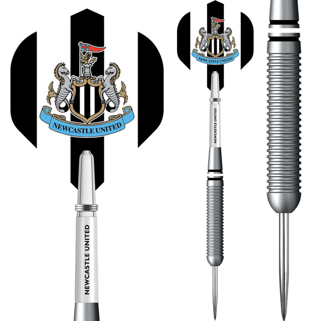 Newcastle United FC - Official Licensed - Steel Tip Darts - Brass - 22g