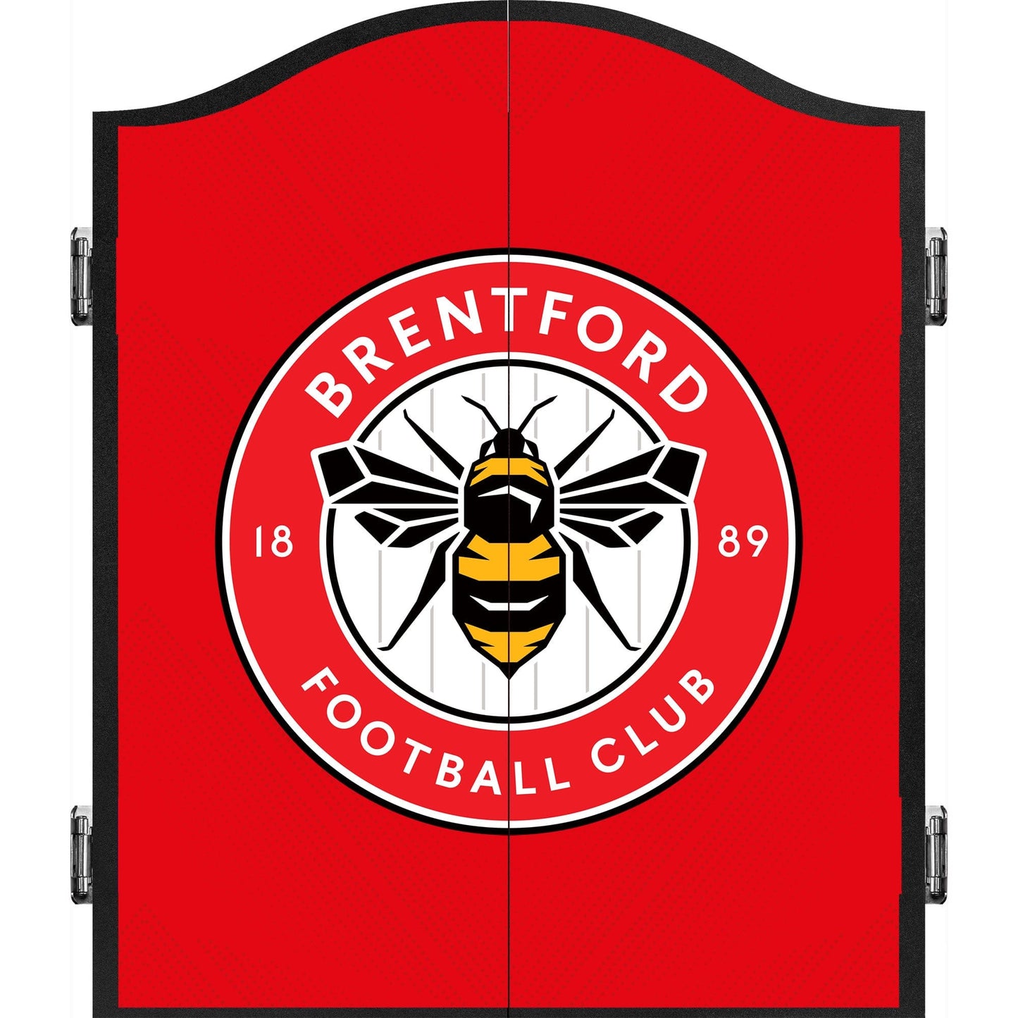 Brentford FC - Official Licensed - The Bees - Dartboard Cabinet - C3 - Red - Crest