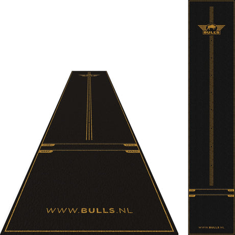 Bulls Advantage Carpet Dart Mat - Black & Gold - 300 x 85cm