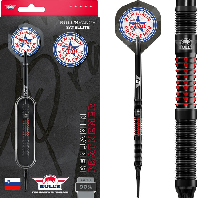 Bulls Benjamin Pratnemer Darts - Soft Tip - 90% Tungsten - 18g