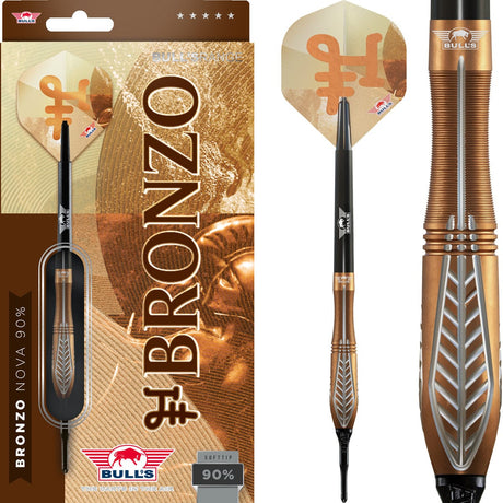 Bulls Bronzo Darts - Soft Tip - 90% Tungsten - Nova 20g