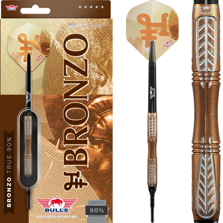 Bulls Bronzo Darts - Soft Tip - 90% Tungsten - True 19g