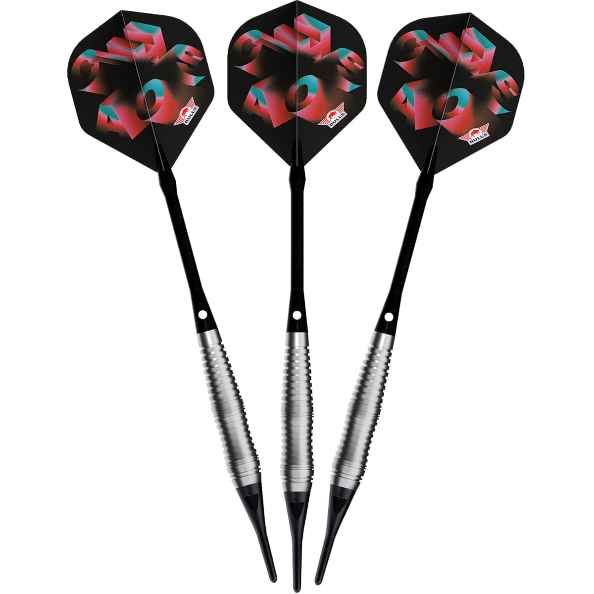 Bulls Chaos Darts - Soft Tip - 90% Tungsten - Pink 20g