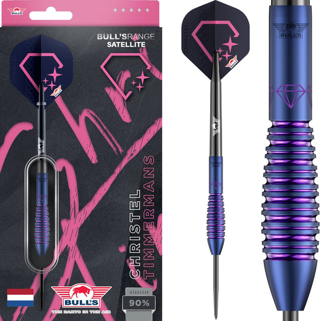 Bulls Christel Timmermans Darts - Steel Tip - 90% Tungsten - 25g