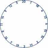 Bulls Number Ring Set - 5 pack - Multi-colour