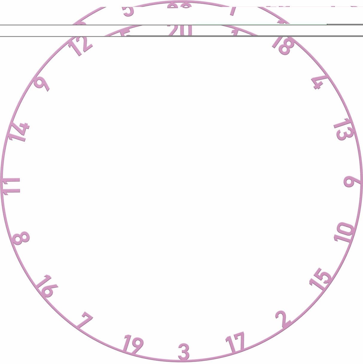 Bulls Number Ring Set - 5 pack - Multi-colour