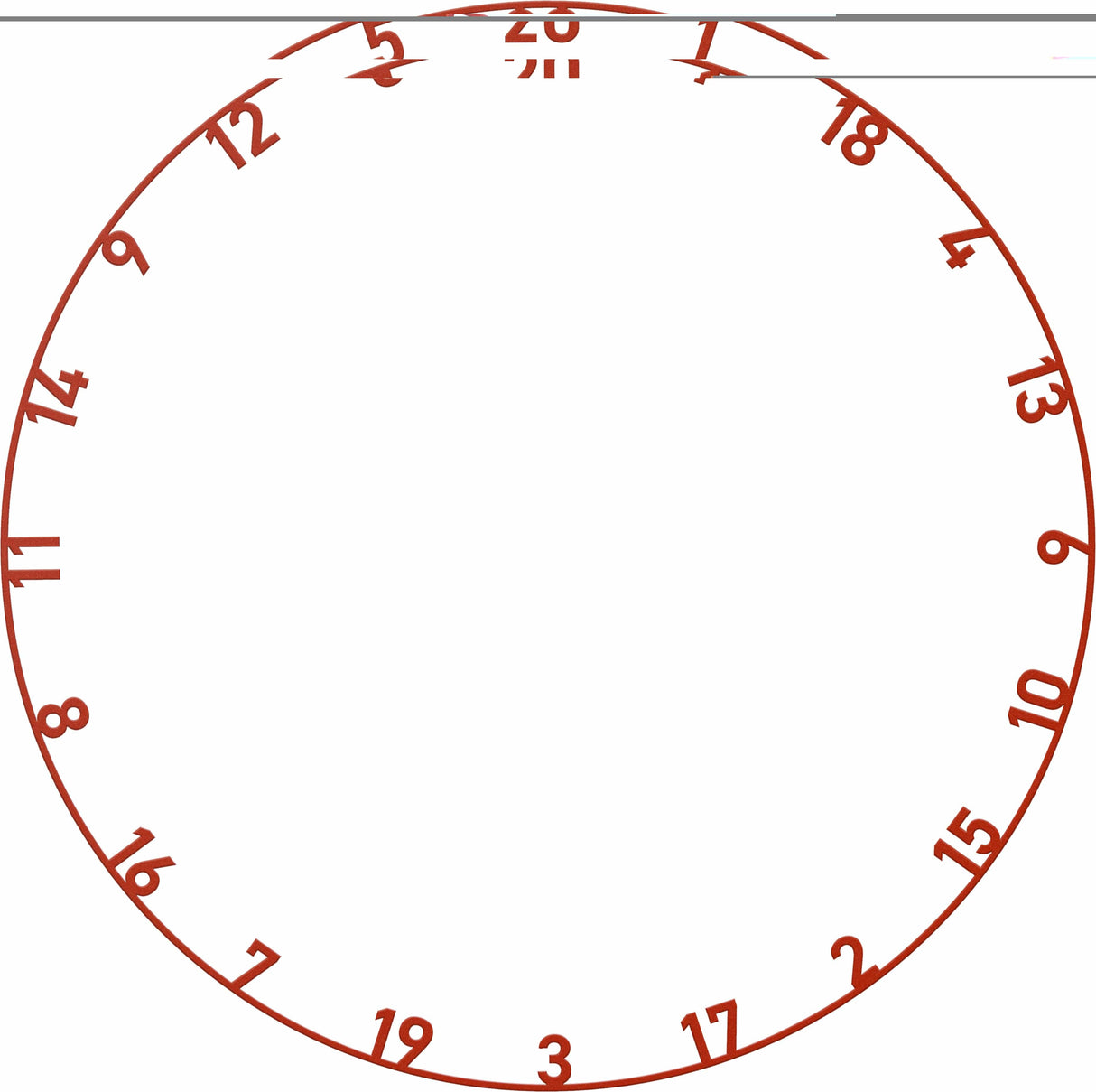 Bulls Number Ring Set - 5 pack - Multi-colour