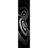 Bulls Illusion Carpet Dart Mat - Black & White - 241 x 55cm