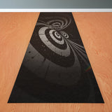 Bulls Illusion Carpet Dart Mat - Black & White - 241 x 55cm