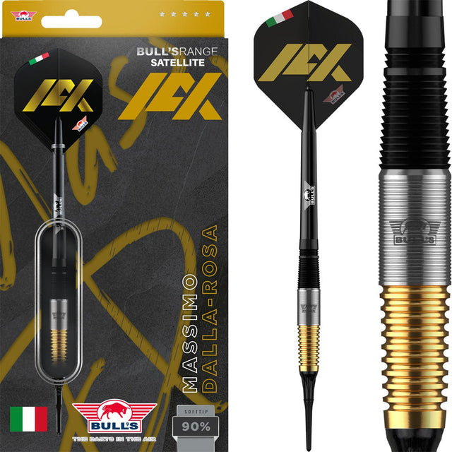 Bulls Massimo Dalla-Rosa Darts - Soft Tip - 90% Tungsten - 20g