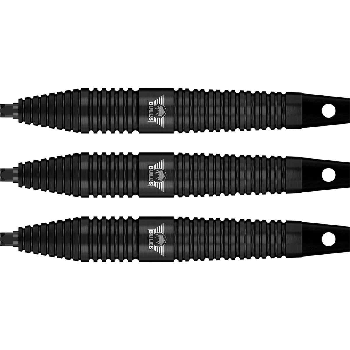 Bulls Max Hopp CP Darts - Steel Tip - 80% Tungsten - Black