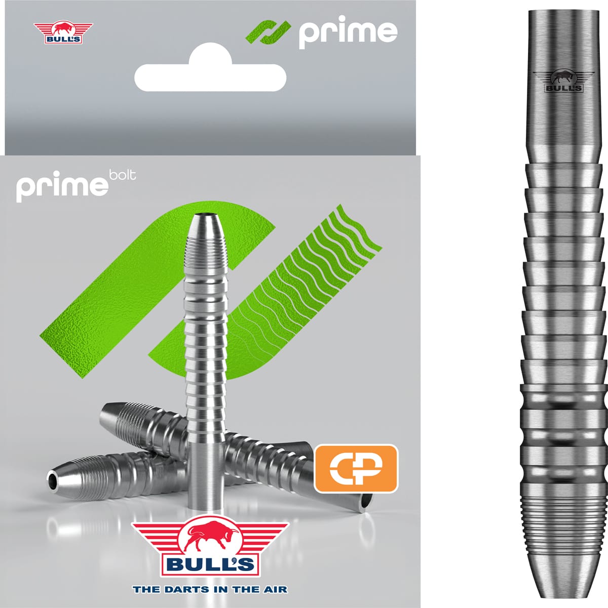 Bulls Prime CP Darts - Steel Tip - 90% Tungsten - Barrels Only - Bolt
