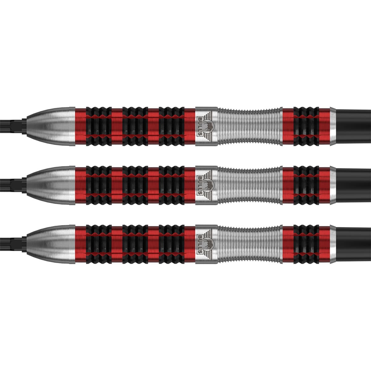 Bulls Smoke CP Darts - Steel Tip - 90% Tungsten - Red Ember