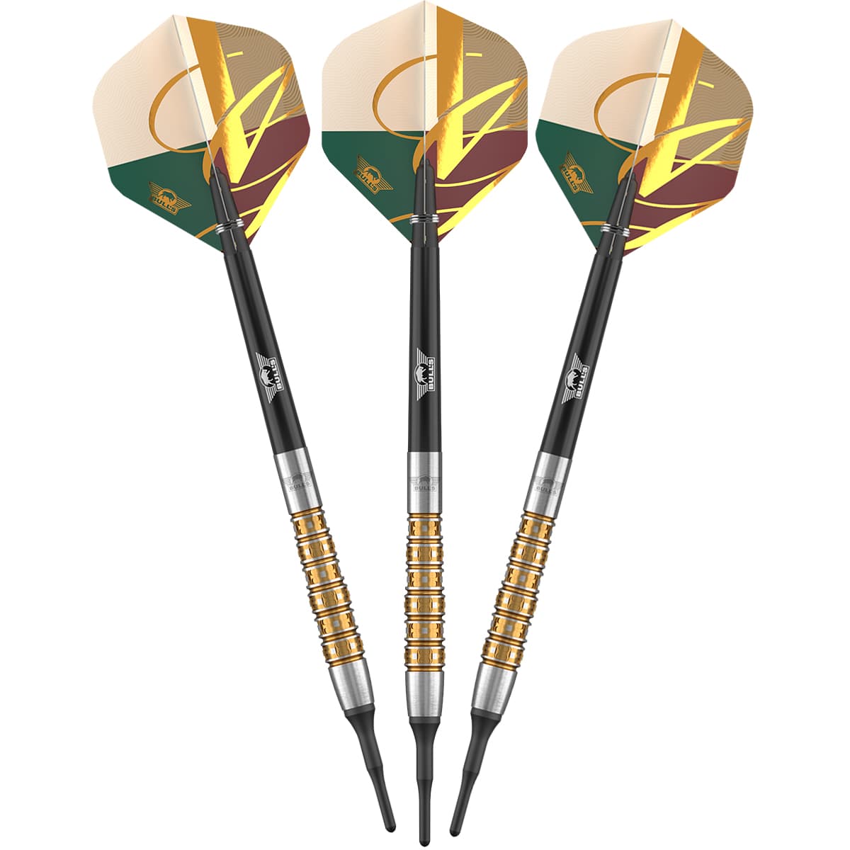 Bulls Vintago CP Darts - Soft Tip - 90% Tungsten - Bomb