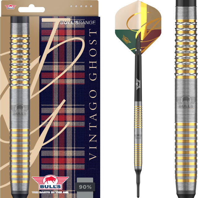 Bulls Vintago CP Darts - Soft Tip - 90% Tungsten - Ghost 20g