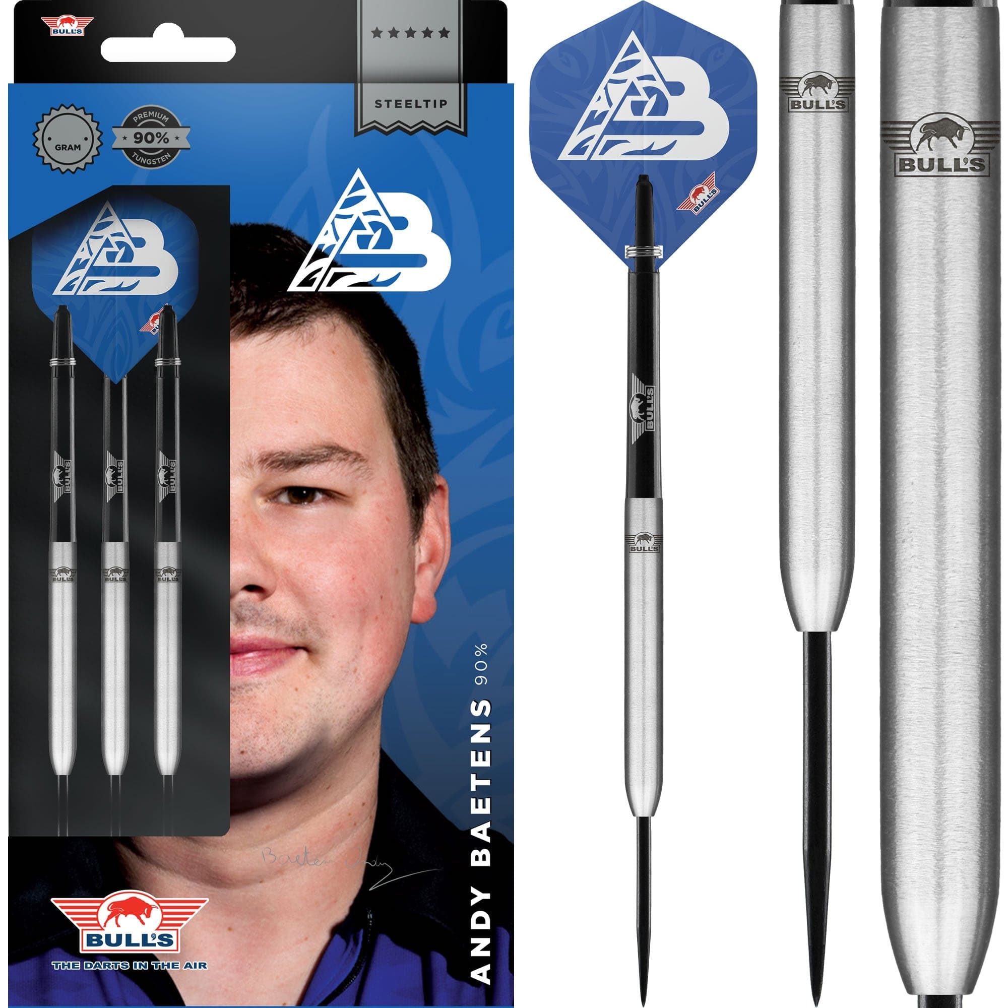Bulls Andy Baetens Darts Steel Tip 90 Smooth