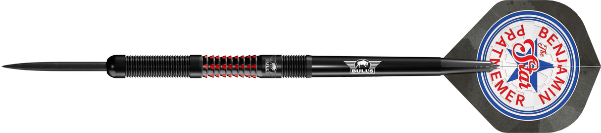 Bulls Benjamin Pratnemer Darts - Steel Tip - 90% Tungsten - 20g