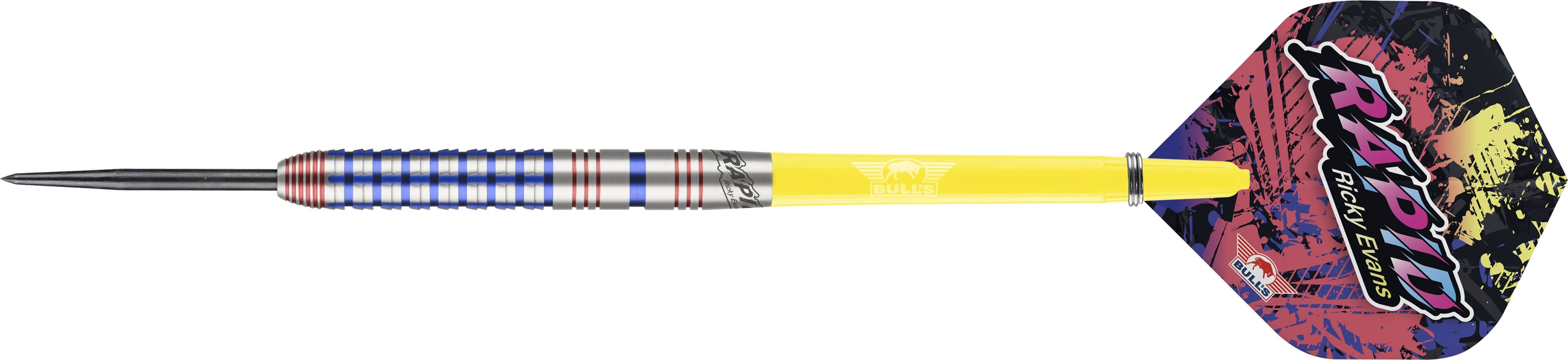 Bulls Ricky Evans Darts Steel Tip 90 Rapid Red & Blue