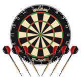 Winmau Blade 6 Dart Board with 2 Darts Sets - Professional - with Rota Lock System
