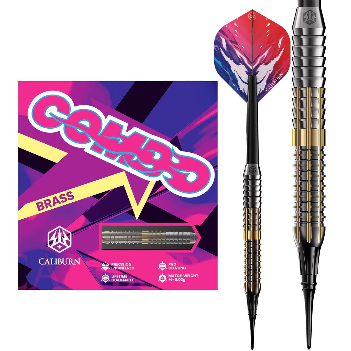 Caliburn Combo Darts - Soft Tip - Brass - C2 - 19g