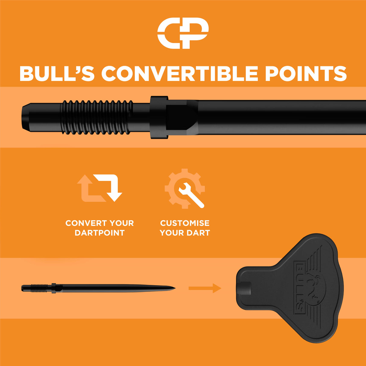 Bulls Dirk van Duijvenbode CP Darts - Steel Tip - 95% Tungsten