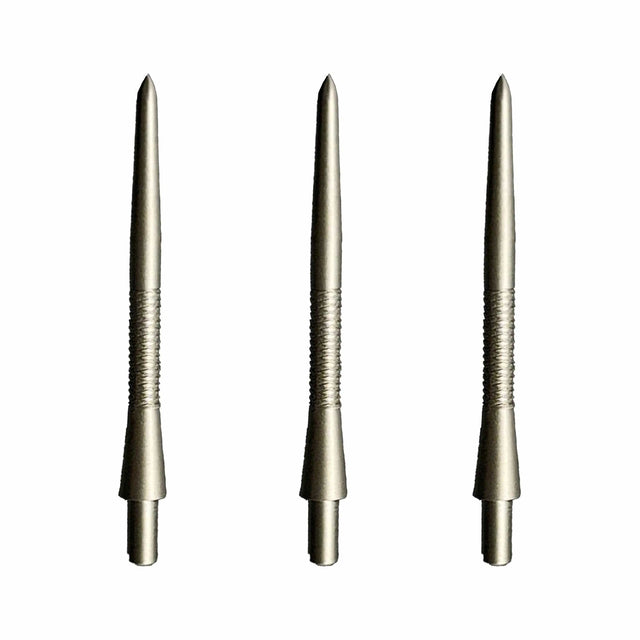 Caliburn Permanent Dart Points - Steel Tip Replacement Points - 30mm - Silver - Style B 30mm