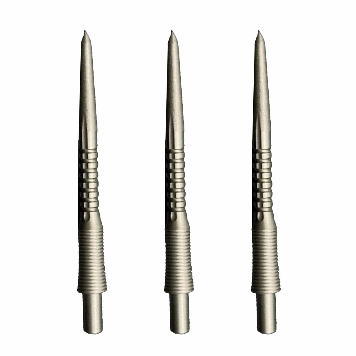 Caliburn Permanent Dart Points - Steel Tip Replacement Points - 30mm - Silver - Style E 30mm