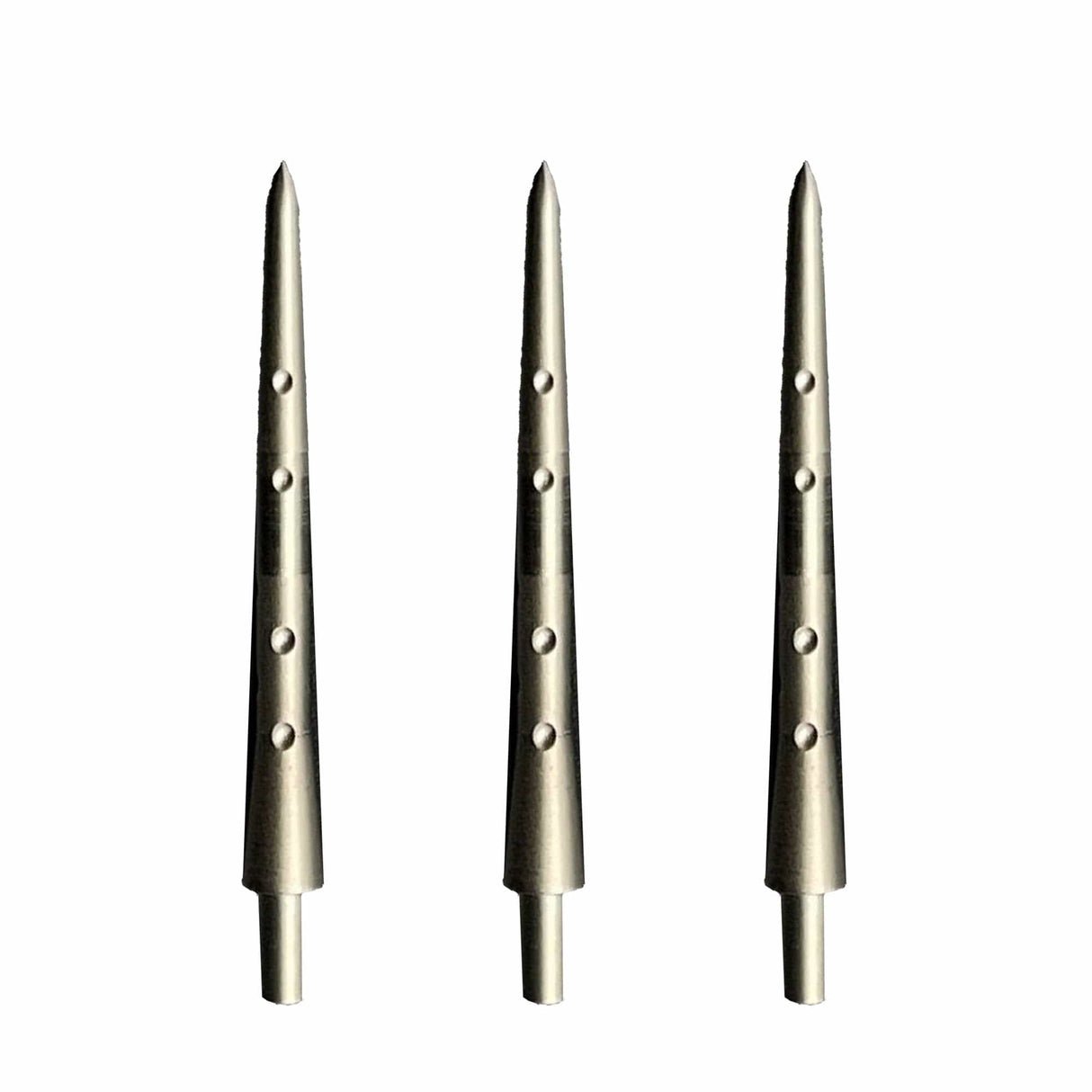 Caliburn Permanent Dart Points - Steel Tip Replacement Points - 30mm - Silver - Style F 30mm