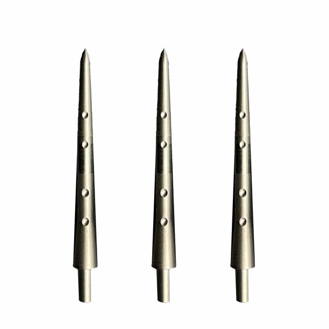 Caliburn Permanent Dart Points - Steel Tip Replacement Points - 30mm - Silver - Style F 30mm