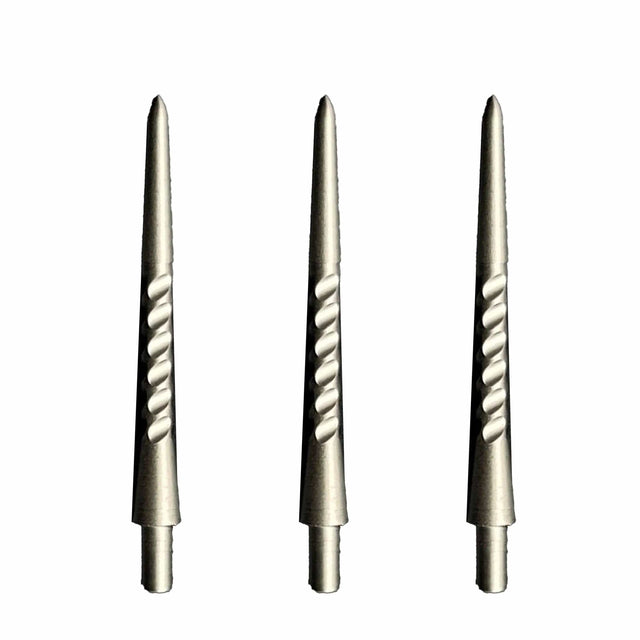 Caliburn Permanent Dart Points - Steel Tip Replacement Points - 30mm - Silver - Style G 30mm