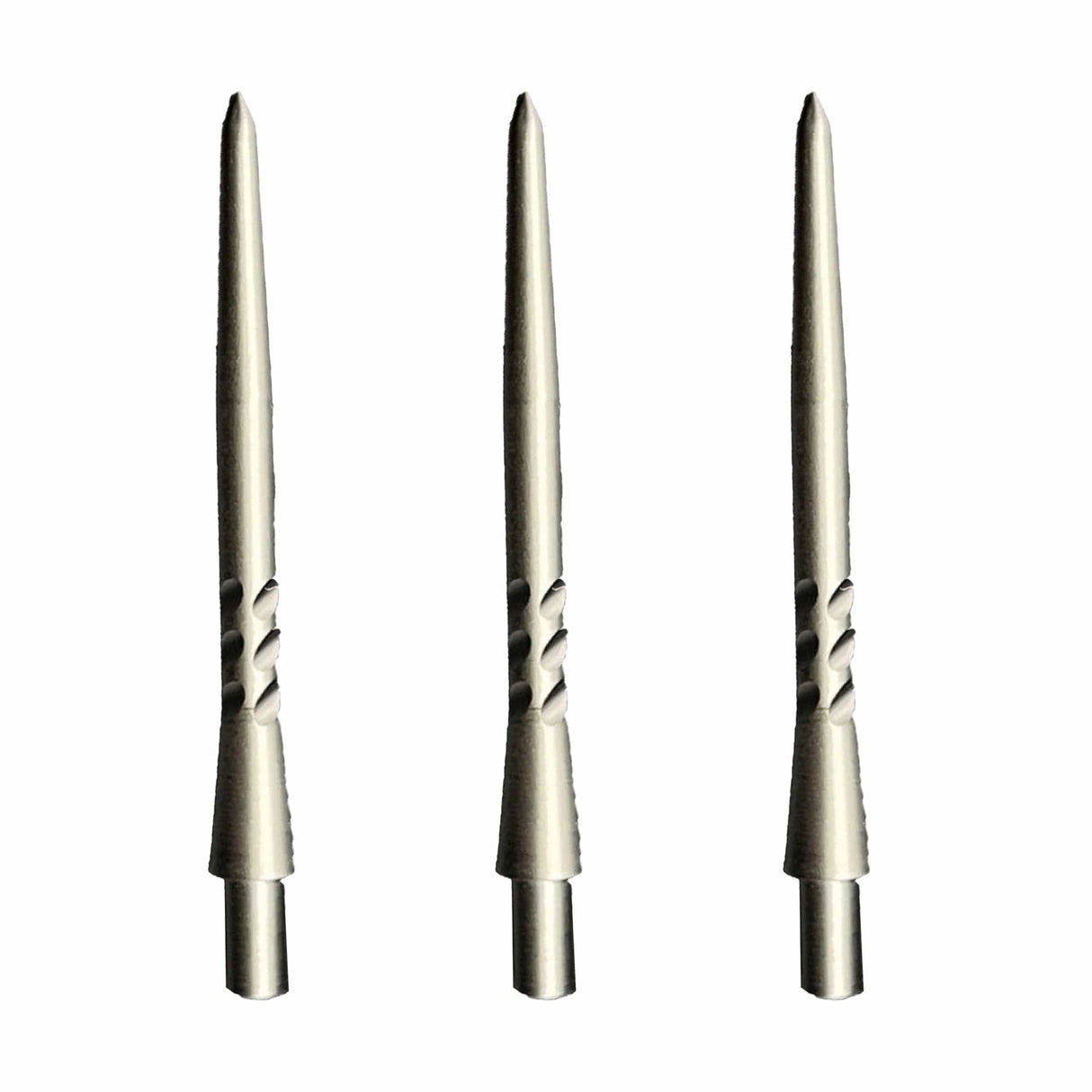 Caliburn Permanent Dart Points - Steel Tip Replacement Points - 30mm - Silver - Style H 30mm