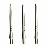 Caliburn Permanent Dart Points - Steel Tip Replacement Points - 30mm - Silver - Style H 30mm