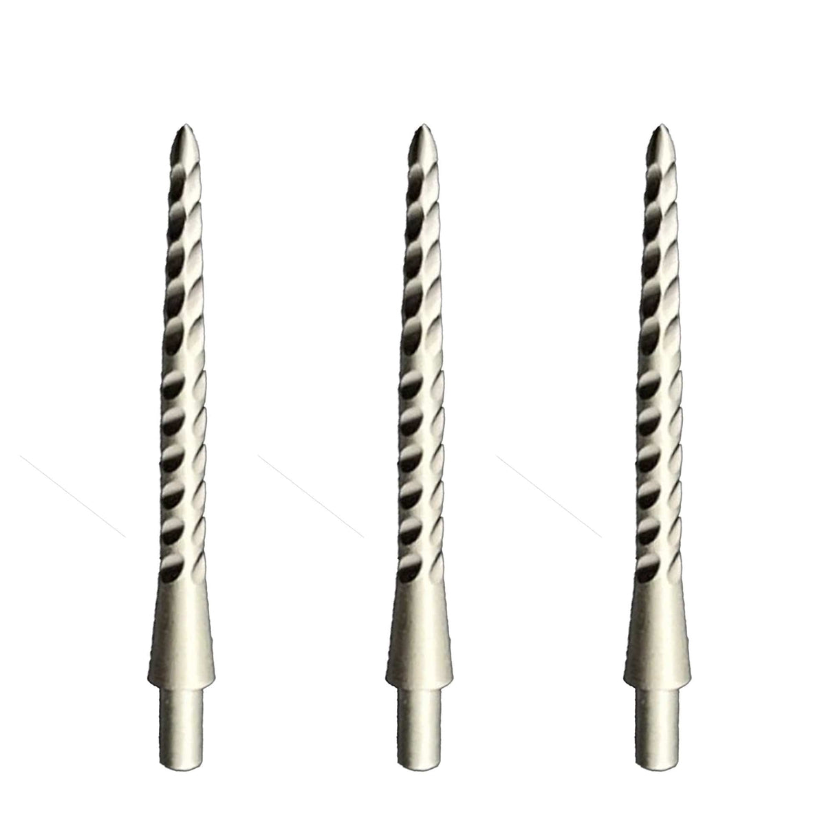 Caliburn Permanent Dart Points - Steel Tip Replacement Points - 30mm - Silv+C4565+C4558 30mm