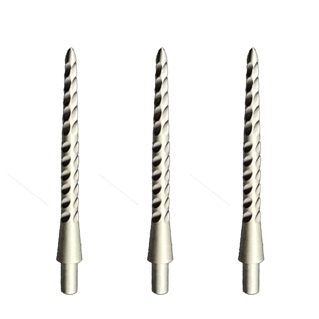 Caliburn Permanent Dart Points - Steel Tip Replacement Points - 30mm - Silv+C4565+C4558 30mm