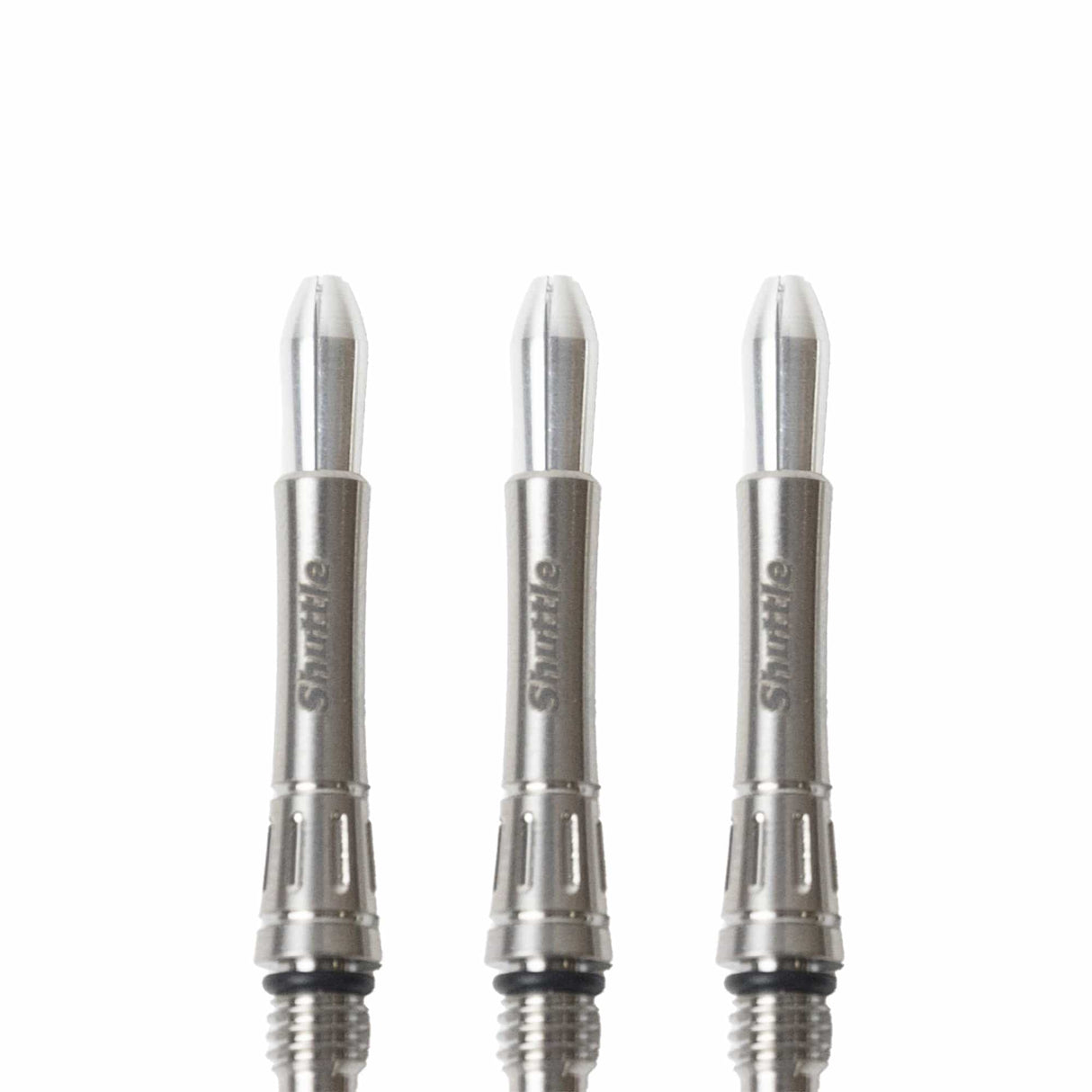 Caliburn Shuttle Titanium Dart Shafts - Metal Dart Stems - Silver