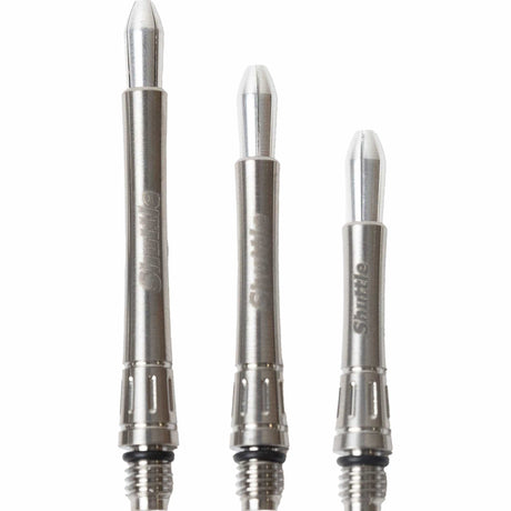 Caliburn Shuttle Titanium Dart Shafts - Metal Dart Stems - Silver