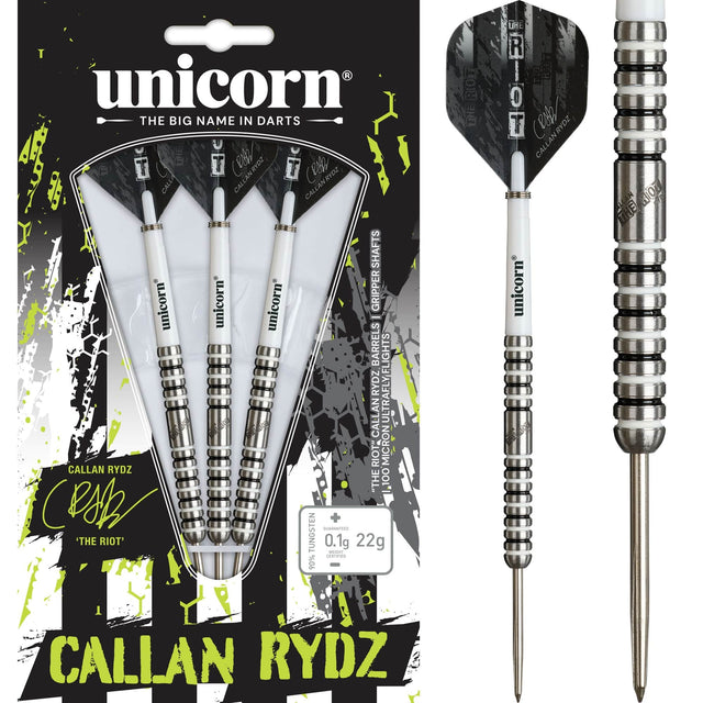 Unicorn Callan Rydz Darts - Steel Tip - 90% Tungsten - The Riot - Phase 2
